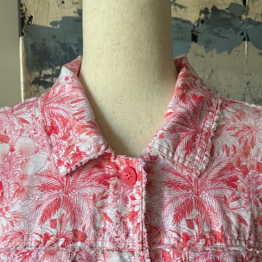 Tommy Bahama Floral Button-Up Jacket Size L - Picture 2 of 16